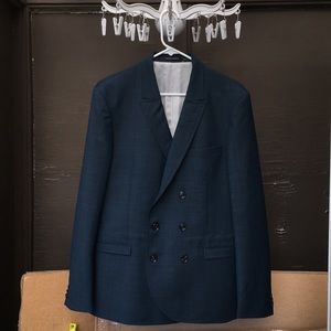 Tiger Of Sweden Double-breasted Blazer Sz 50